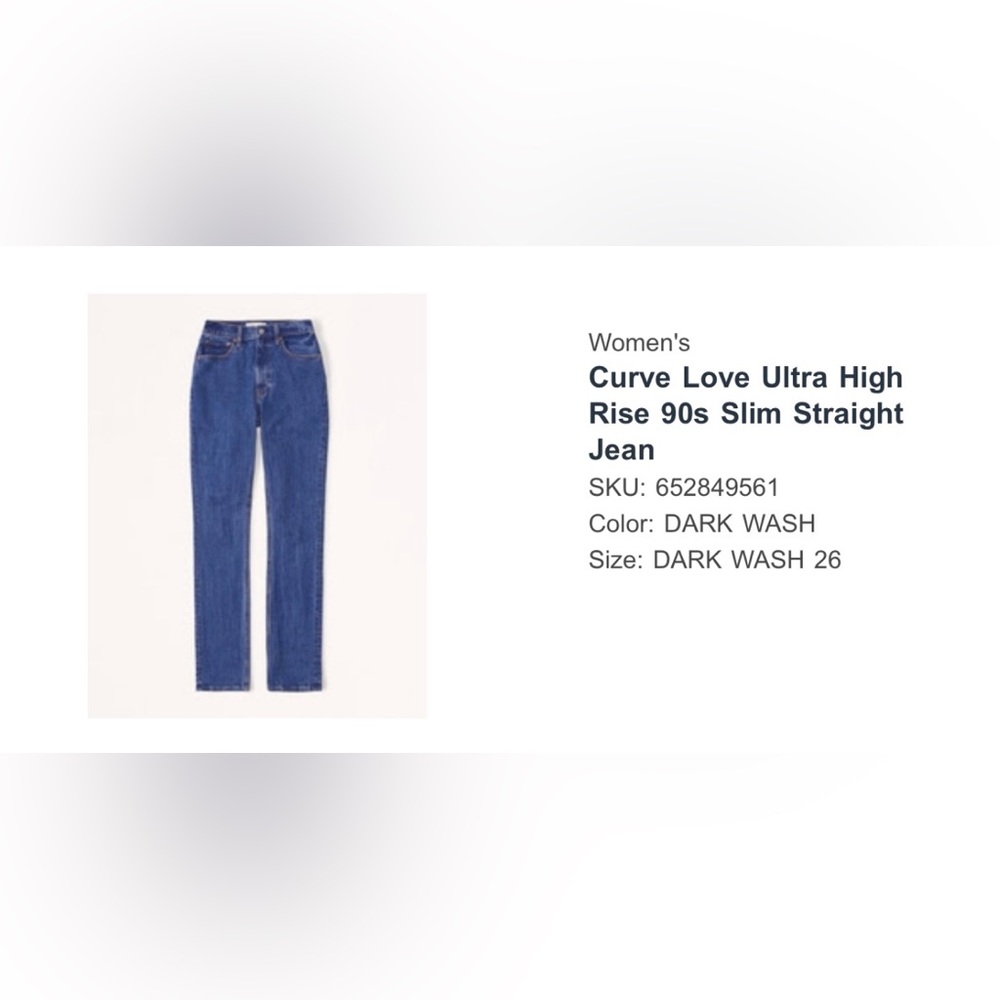Curve Love Ultra High
Rise 90s Slim Straight
Jean